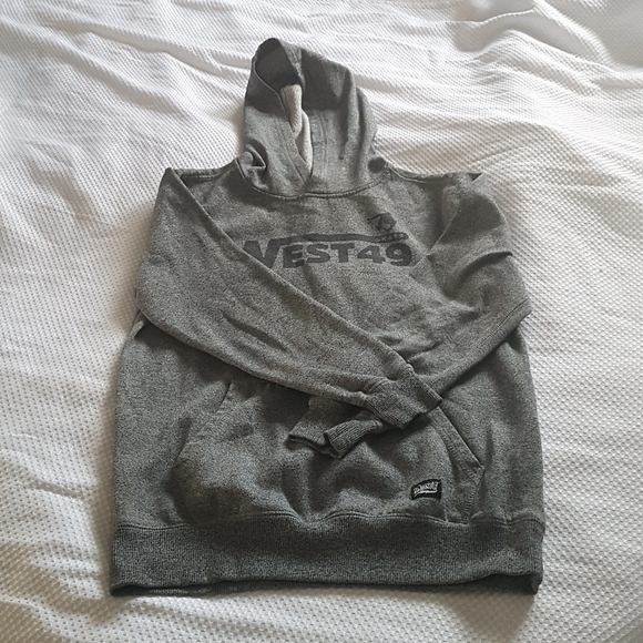 Boys West 49 Grey Pullover Hoodie Large - Picture 1 of 2